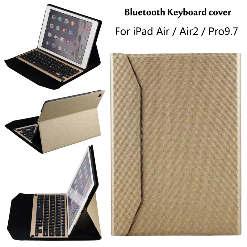 

Case For iPad 9.7 2017 2018 / iPad Pro 9.7 Ultra thin aluminum alloy Wireless Bluetooth Keyboard Case Cover For iPad Air / Air 2