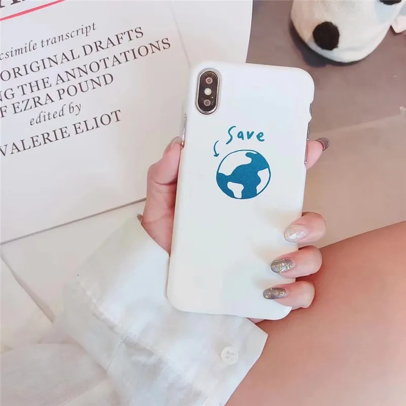 Чехол для Телефона iphone X 7 8 6 6s плюс Свежий Простой английский письмо волна