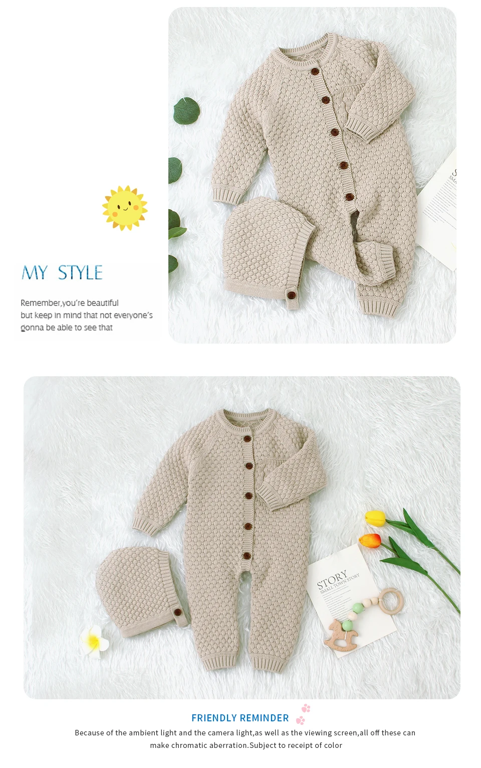 Macacão de Manga Recém-nascidos da Criança Bebê Longa Infantil Meninos Meninas Macacões Roupas Outono Sólido Malha Crianças Macacão Uma Peça 0-18 m 13 High Quality Mamãe e Bebê