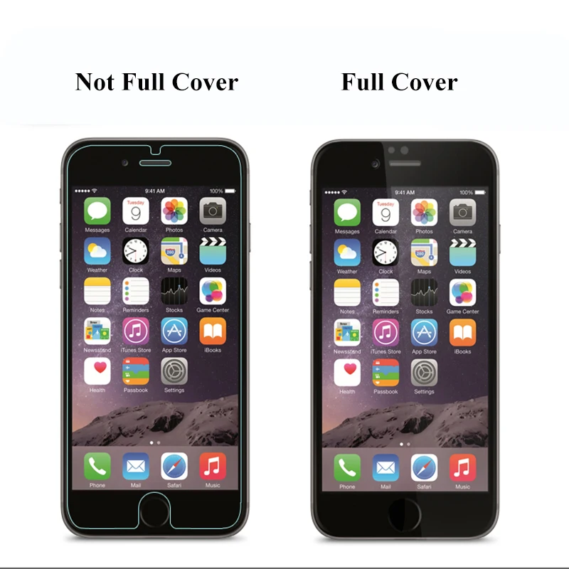 WZH полное покрытие экрана протектор Закаленное стекло для iPhone 6 6S 7 Plus 5S 5 S SE 8