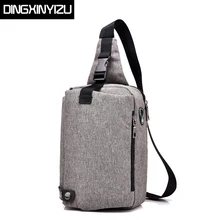DINGXINYIZU Большая вместительная Мужская нагрудная сумка Оксфорд молния слинг сумка на плечо Повседневная сумка-мессенджер мужские сумки через плечо мужские нагрудные сумки