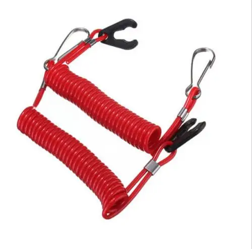 

1pcs Boat Outboard Engine Motor Lanyard Kill Stop Switch Safety Tether For