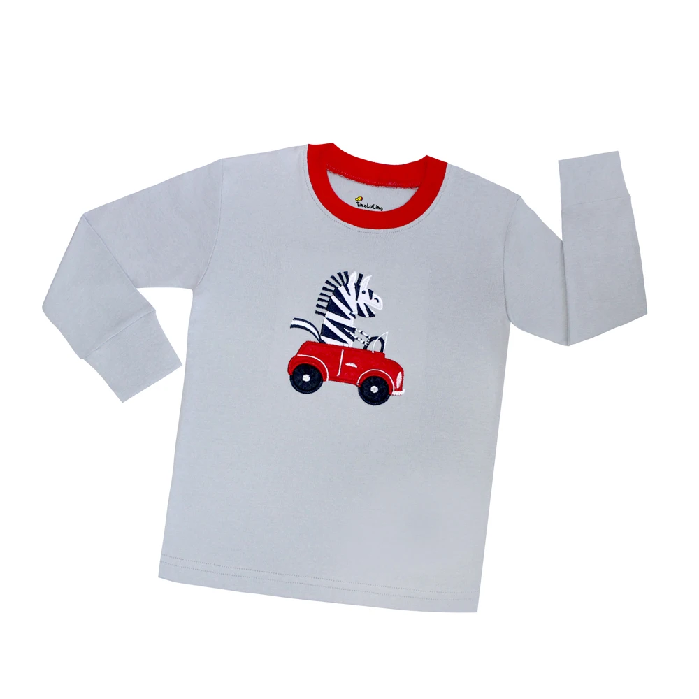 Новые пижамы для мальчиков с рисунком зебры Детские хлопковые Пижамные комплекты из 2 предметов с длинными рукавами детские пижамы Infantil пижамы для девочек детская одежда для сна