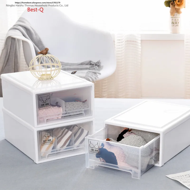 

Free shipping Drawer underwear storage box, loaded underwear socks storage box, chest box wardrobe finishing box, plastic.