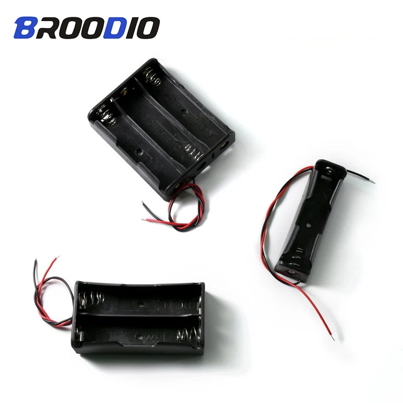 

18650 Battery Holder Series Connection Storage Box Case 1 2 3 Slot Way DIY Batteries Plastic Lithium Battery Power Socket