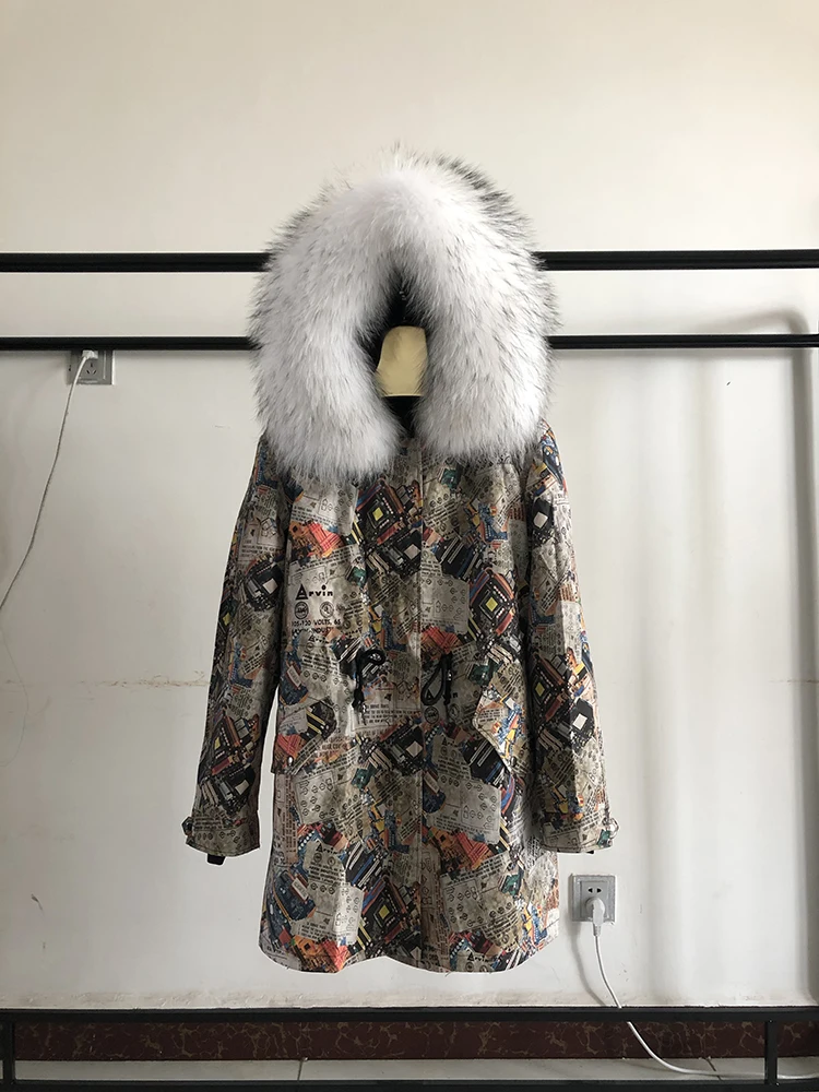 Женская водонепроницаемая куртка со съемной подкладкой из натурального меха лисы с капюшоном, пальто, Женское зимнее длинное пальто, парки