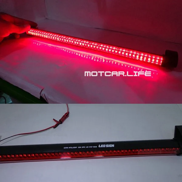 

Universal Car Brake Tail Light Red Pad DC 12V Adhesive Additional Third Stop Brake Lamp Auto Warning Lamp 38CM 48LED For Toyota
