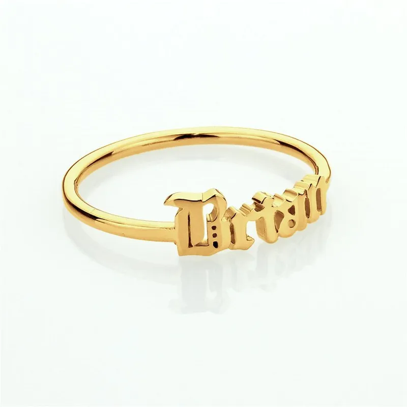 Изготовленное на заказ арабское кольцо с именем алфавита персонализированное ислам имя кольцо из нержавеющей стали пользовательские кольца для женщин и мужчин арабские ювелирные аксессуары