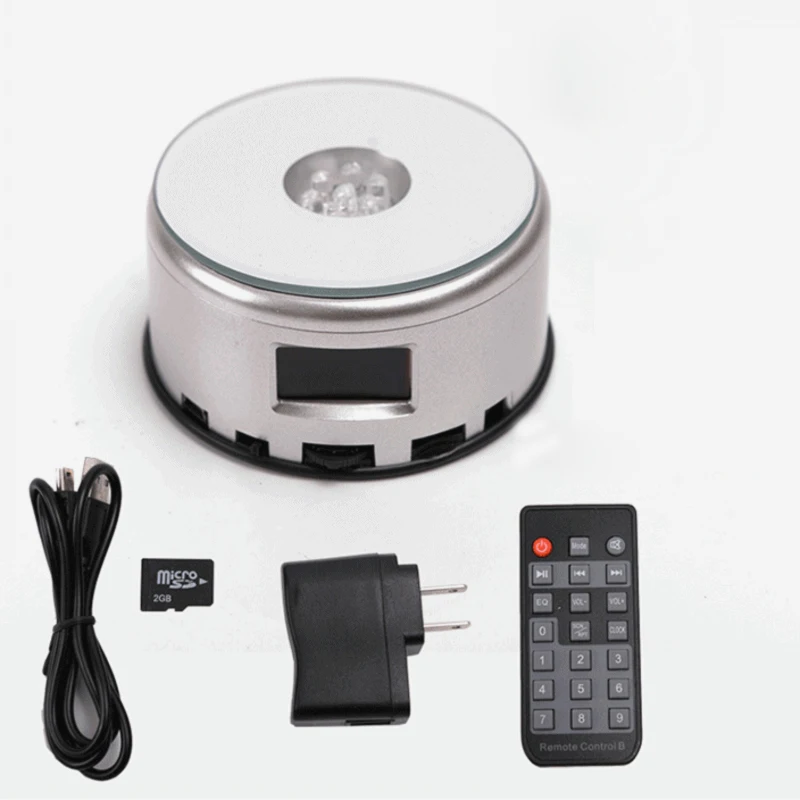 Online LED Bunte Leucht MP4 Musik Bluetooch Basis Licht Drehender Kristallanzeigen unterstand Halter