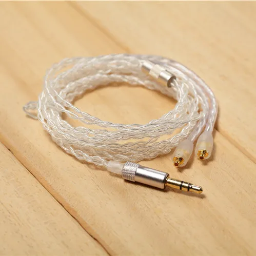 

2017 Earphone Upgrade 5N OCC Silver Plated Cable For Shure SE425 SE215 SE315 UE900 W40 HD598 Earphones Upgrade Cable