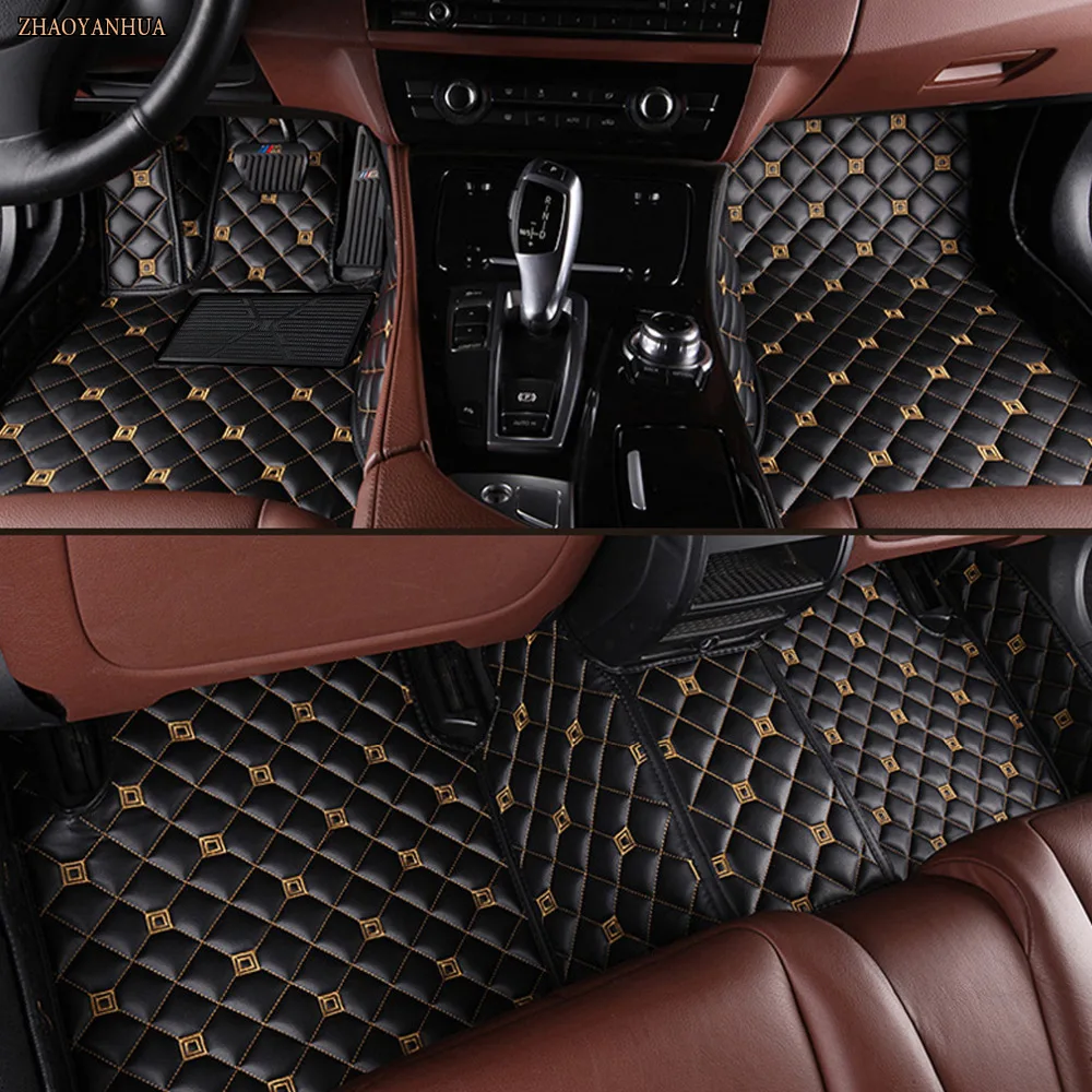 

ZHAOYANHUA Car floor mats for Toyota Camry Corolla RAV4 Prius Prado Highlander Sienna zelas verso 5D car-styling carpet liner