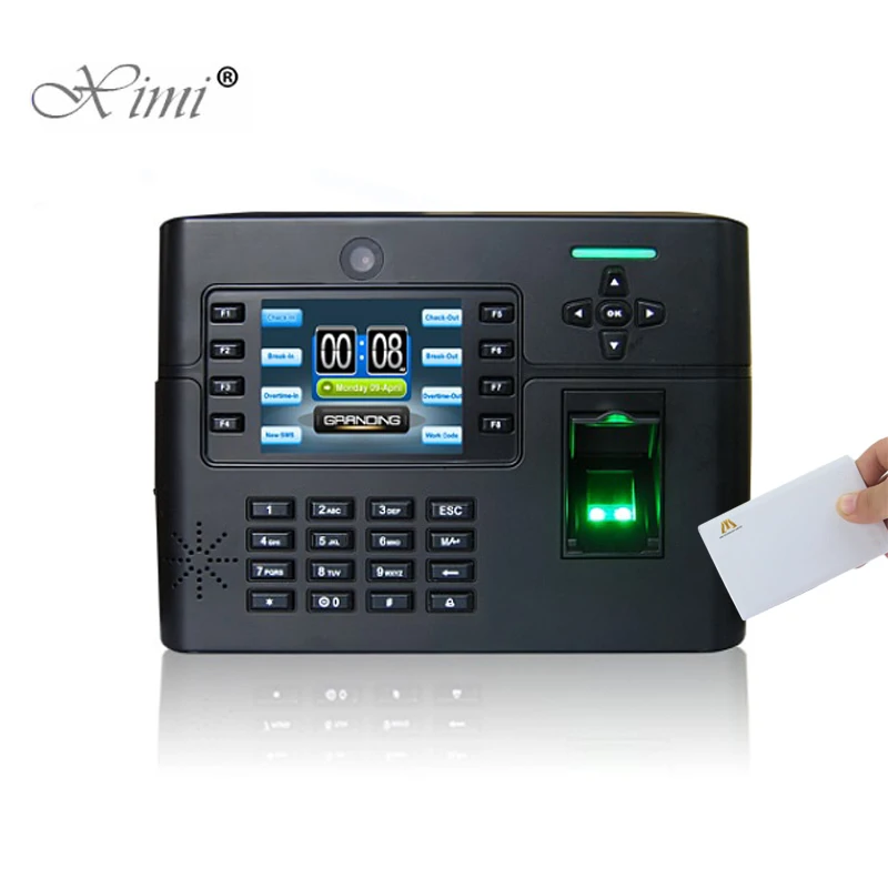 

ZK Biometric Fingerprint Time Attendance With 13.56MHZ MF Card Reader ZK iClock900 Door Access Control System With Camera
