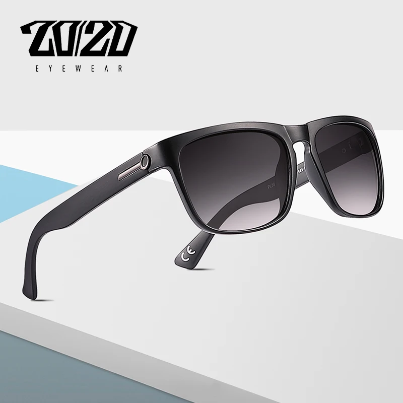 

20/20 Brand Design Retro Polarized Sunglasses Men Driving Shades Black Square Sun Glasses For Men Eyeglasses Oculos PL383