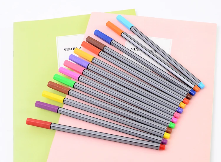 Marcadores de Arte Desenho para Anime Cores Tinta Caneta Pintura Quadrinhos Esboçar Arte Material Escolar Papelaria 36 6 High Quality Material escolar e de escritório