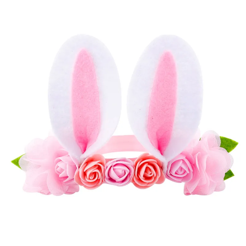 Baby Headbands Girls Easter Bunny Headwear Flower Baby Girls Sequin Cat