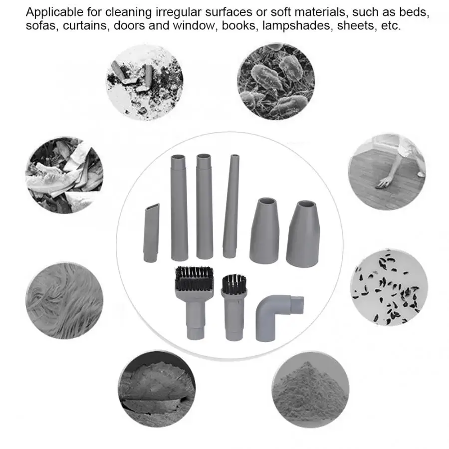 

Vacuum Cleaner Attachment Accessories Nozzle Head Brush Tube Connector Set 32/35mm Diameter