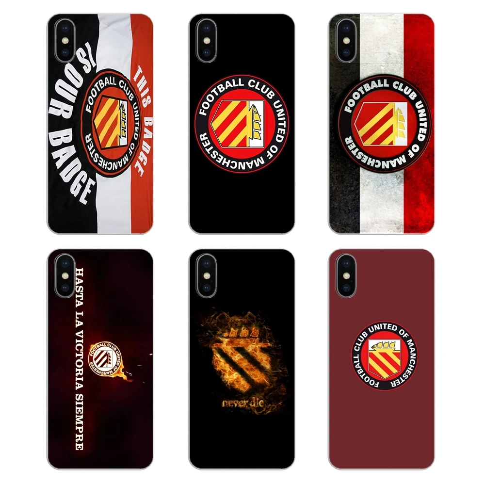 

Transparent Soft Shell Cover FC united of manchester Soccer Logo For Xiaomi Redmi 4X S2 3S Note 3 4 5 6 6A Por Pocophone F1 Mi 6