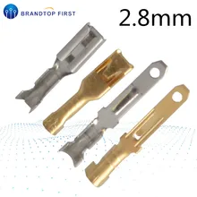 50Sets(100 Stuks) 2.8Mm Crimp Terminal Vrouw Spade Connector + Man Spade Connector + Case Voor Auto Auto Relais Printplaat