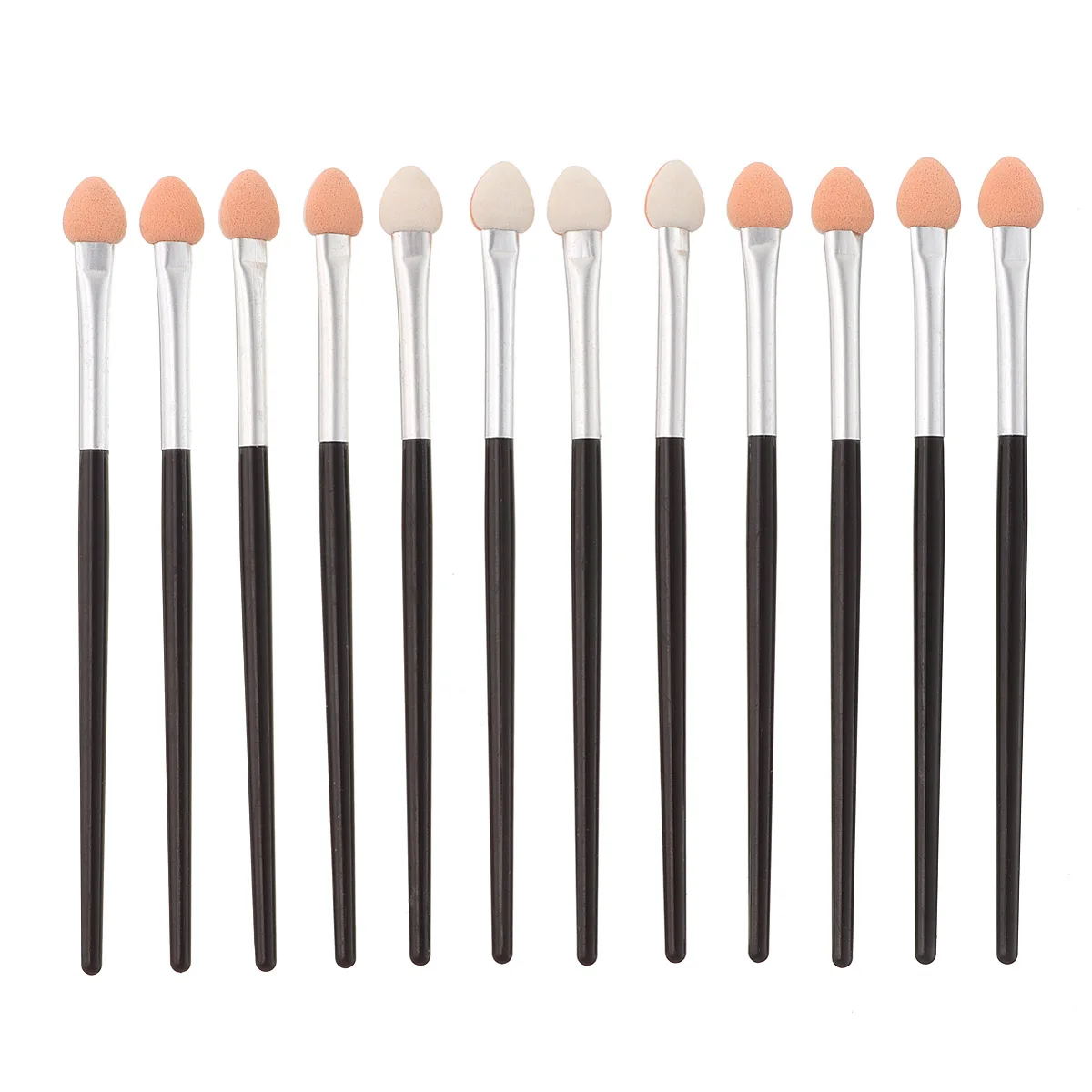 10 Eyeshadow Applicator Sponge Brush Portable Powder Eye Shadow Eyebrow