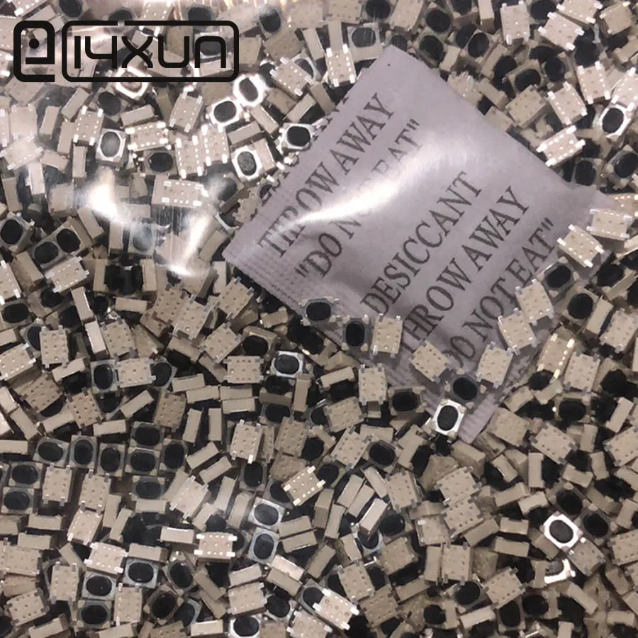 1000 шт 3*4*2,5 мм 4P SMD электронный переключатель для сигареты 3X4x2,5 мм 4 pin микро кнопочные Тактильные переключатели diy запчасти