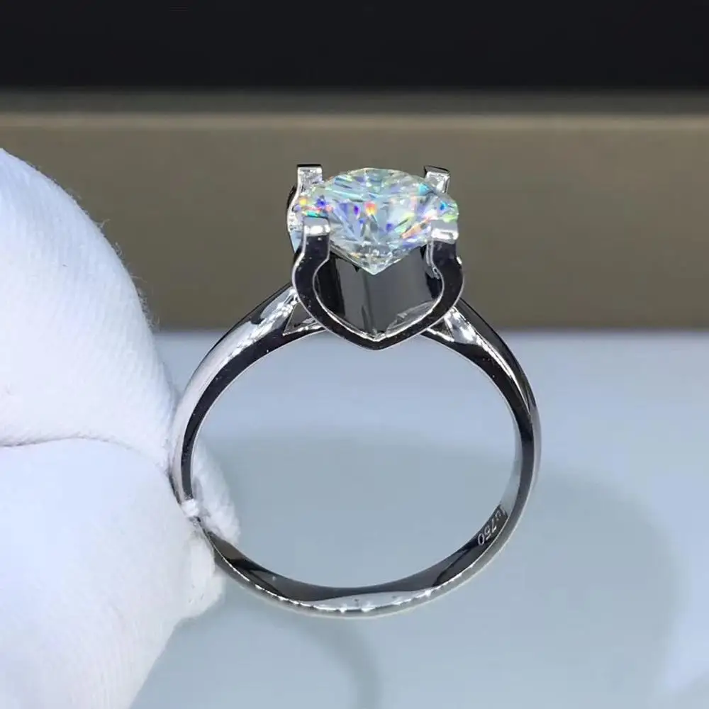 1ct карат муассант обручальные кольца для женщин S925 Стерлинговое Серебро