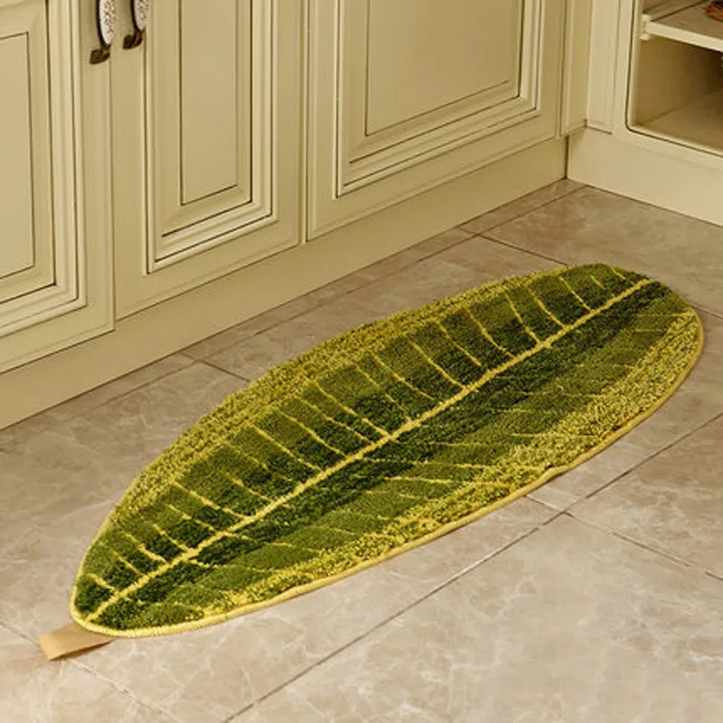 moderno creativo foglie zerbini tappeti di grandi dimensioni tappetini da bagno verde pavimento della cucina soggiorno