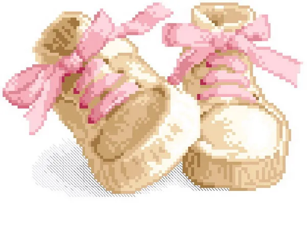 Bobo Cross Stitch Sets For Embroidery Kits High Quality Fabric DMC Cotton Thread DIY Needlework 14CT 16CT 18CT Baby shoes series | Дом и сад