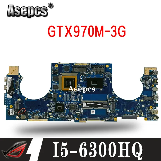 $US $251.92  ROG GL702VT Laptop motherboard for ASUS GL702VT GL702V GL702 Test original mainboard I5-6300HQ GTX9