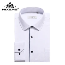 Брендовые мужские свадебные белые рубашки из бамбукового волокна, мужские рубашки с длинным рукавом, Классические повседневные мужские рубашки, все размеры, XS-4XL