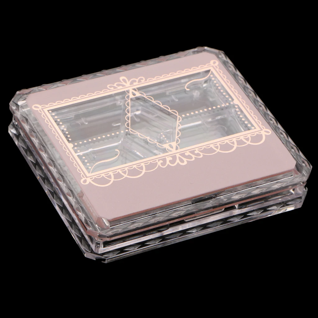 5 Grids Empty Makeup Palette Pressed Powder Eyeshadow Blush Lip Gloss Lipstick DIY Case