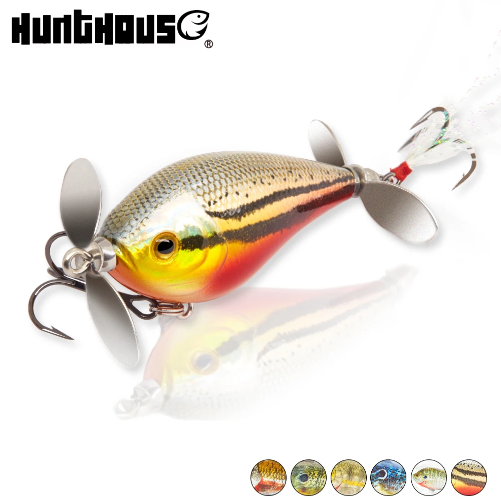 HuntHouse prop crankbaits новые рыболовные чудаки 6 см 13 г спиннинг приманка с Перо хвоста Бас Приманка whopper воблеры для prop карандаш