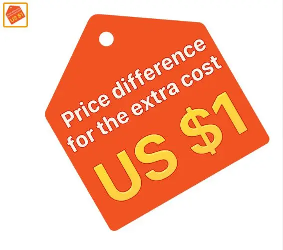 

For spare parts or price differences or extra cost or customized item