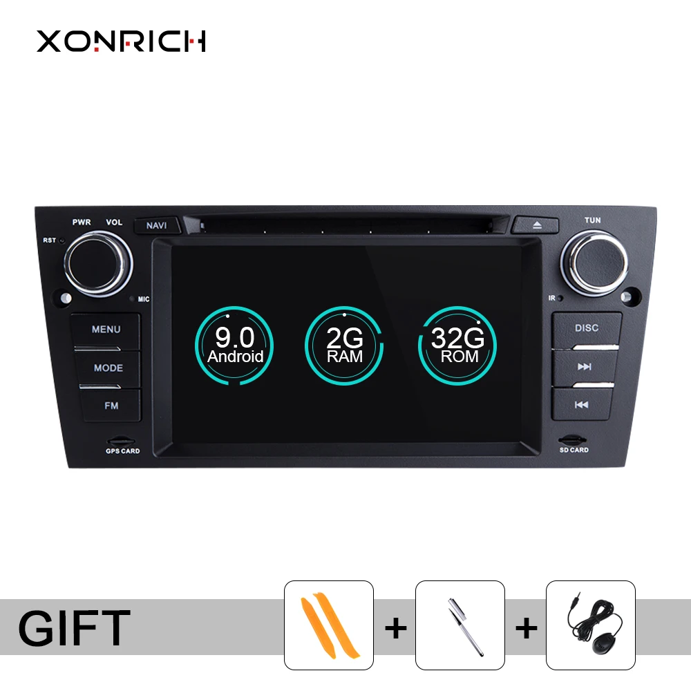 Автомагнитола Xonrich 1Din Android 9 автомобильный gps навигатор для BMW E90/E91/E92/E93 3 серийная
