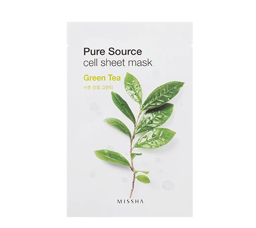 MISSHA Pure Source Cell Sheet Mask Face Skin Care Facial Mask Hydrating Anti Aging Whitening Acne Treatment Mask Korea Cosmetics - Цвет: TEA TREE 1pcs