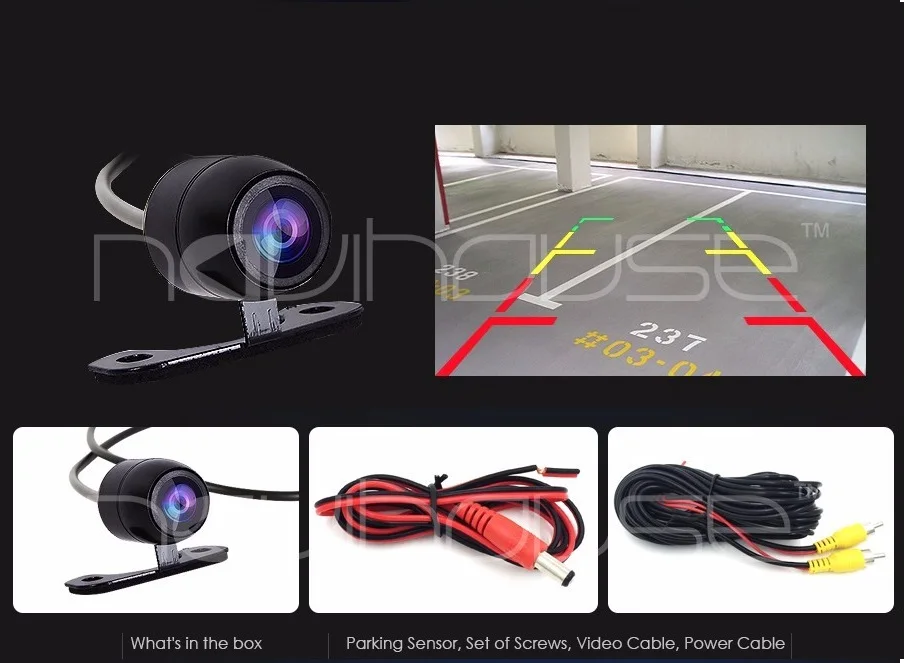 

120 Degrees Wide Angle Rotation Waterproof HD CCD Car Rear View Back up Reverse Camera Universal Rear Side Reversing Monitor