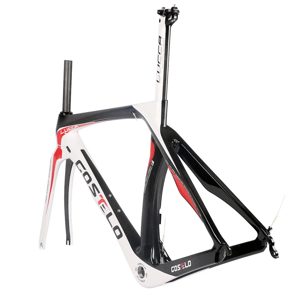 Sale 2016 costelo lucca rb1000 carbon road bike frameset costole bicycle bicicleta frame Full T1000 carbon fiber bicycle frame bb30 4