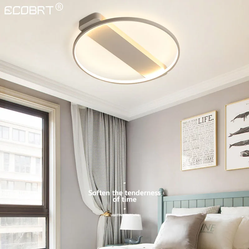 Led master bedroom lamp room living room lamp ceiling lamp simple modern warm romantic creative personality Nordic wind wall lam