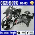 Комплект обтекателей для популярных сине-красных 2001 2002 2003 SUZUKI GSXR 600 750 K1 GSX R600 R750 01-03