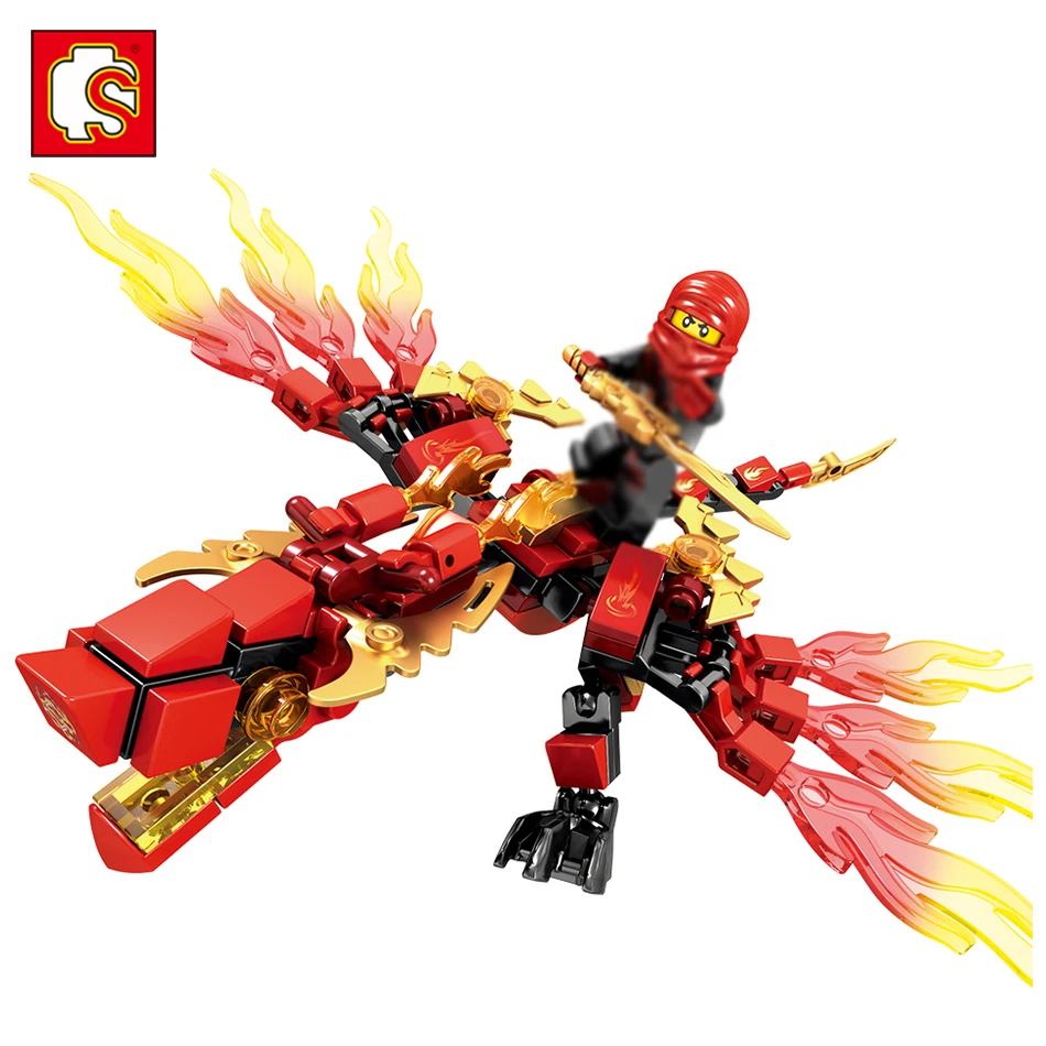Строительные блоки Sembo dragon knight игрушки совместимые с LEGO Ninjagoes Мини фигурки