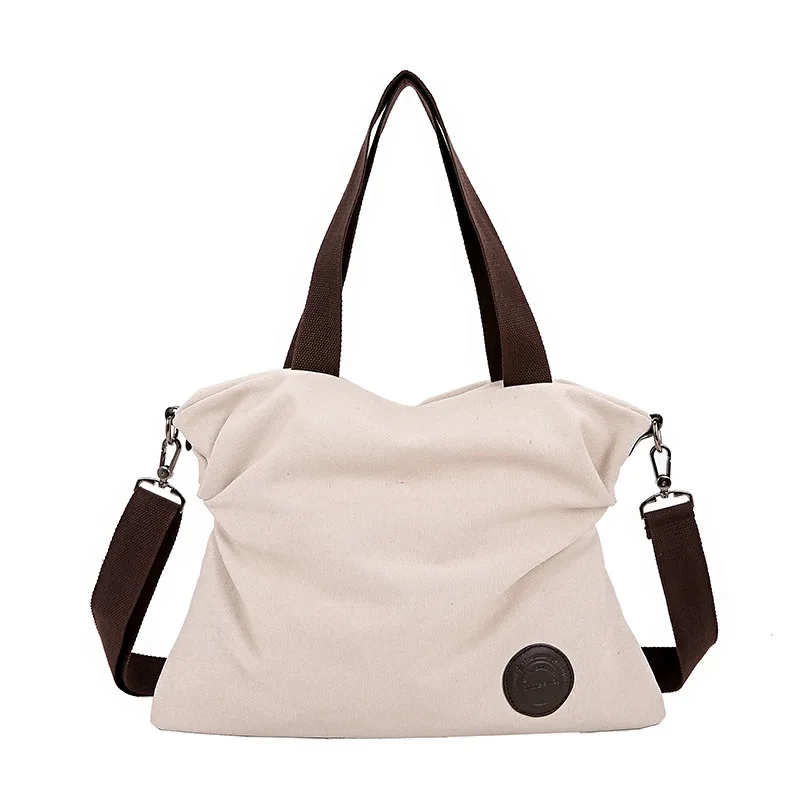 

Bags For Women 2018 Simple Solid All-Purpose Style Canvas Handbags Large Capacity Messenger Casual Shoulder Bag For Female Girl