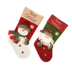 2018 Новый рождественский кулон-рождественские носки подарочные пакеты для детей рождественские сумки Extra Large носки торговые центры дома
