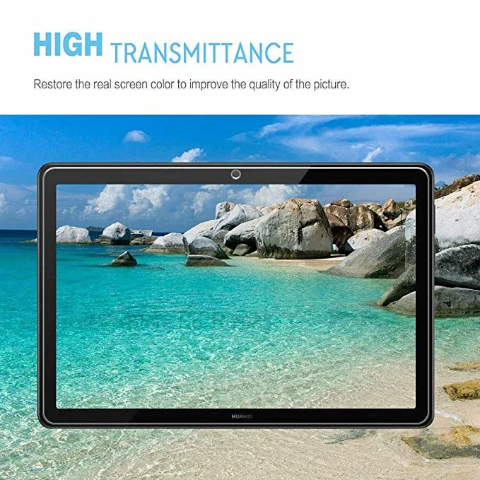 2 шт. для планшета HUAWEI MediaPad T5 10 1 дюймов HD Передняя ЖК глянцевая Защитная пленка
