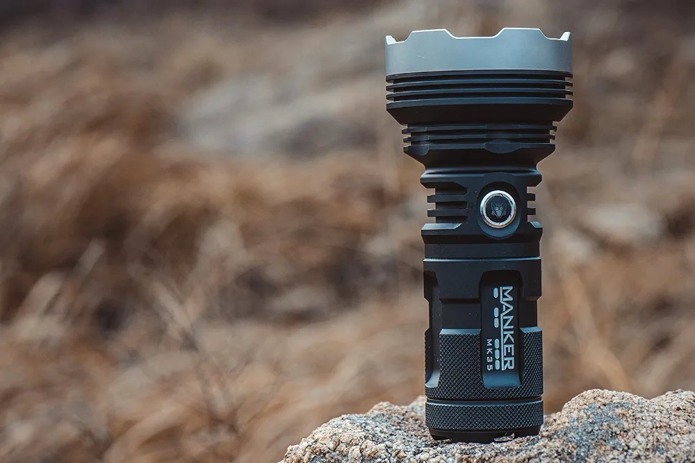Manker MK35 2550 люменов Cree XHP35 HI светодиодный фонарик 1420 м фонарь для поиска + 4x3400 мАч 18650
