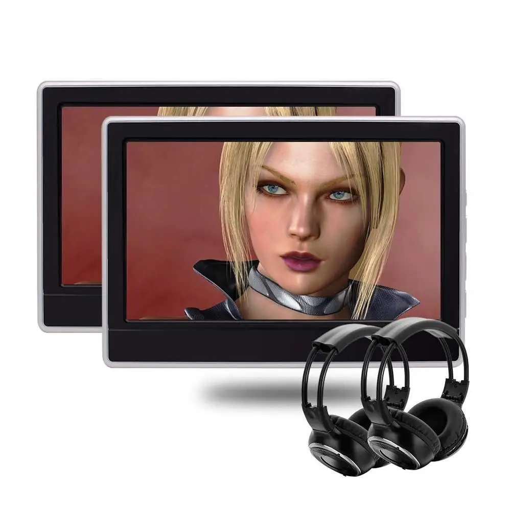 11.6 inch TWO Car Headrests DVD Player TFT LCD Dual Screens Headrest