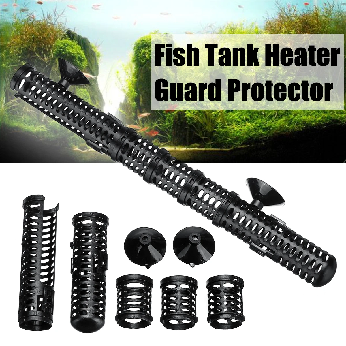 Fish Tank Water Temperature Thermostat Heater Protection Cover Aquarium