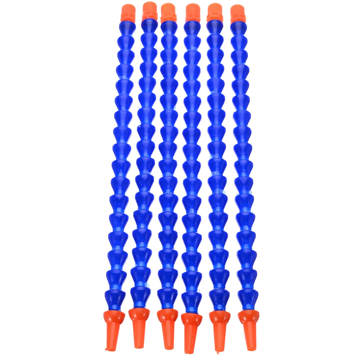 6 шт./лот 1/4 пластиковое круглое сопло гибкое водяное масло охлаждающей жидкости трубы синие оранжевые шланги 300 мм для токарного станка фрезерного станка с ЧПУ Mayitr