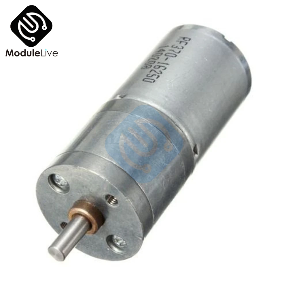 Мотор редуктор скорости мотор электрический 12V DC 60RPM Мощный крутящий момент 25 мм