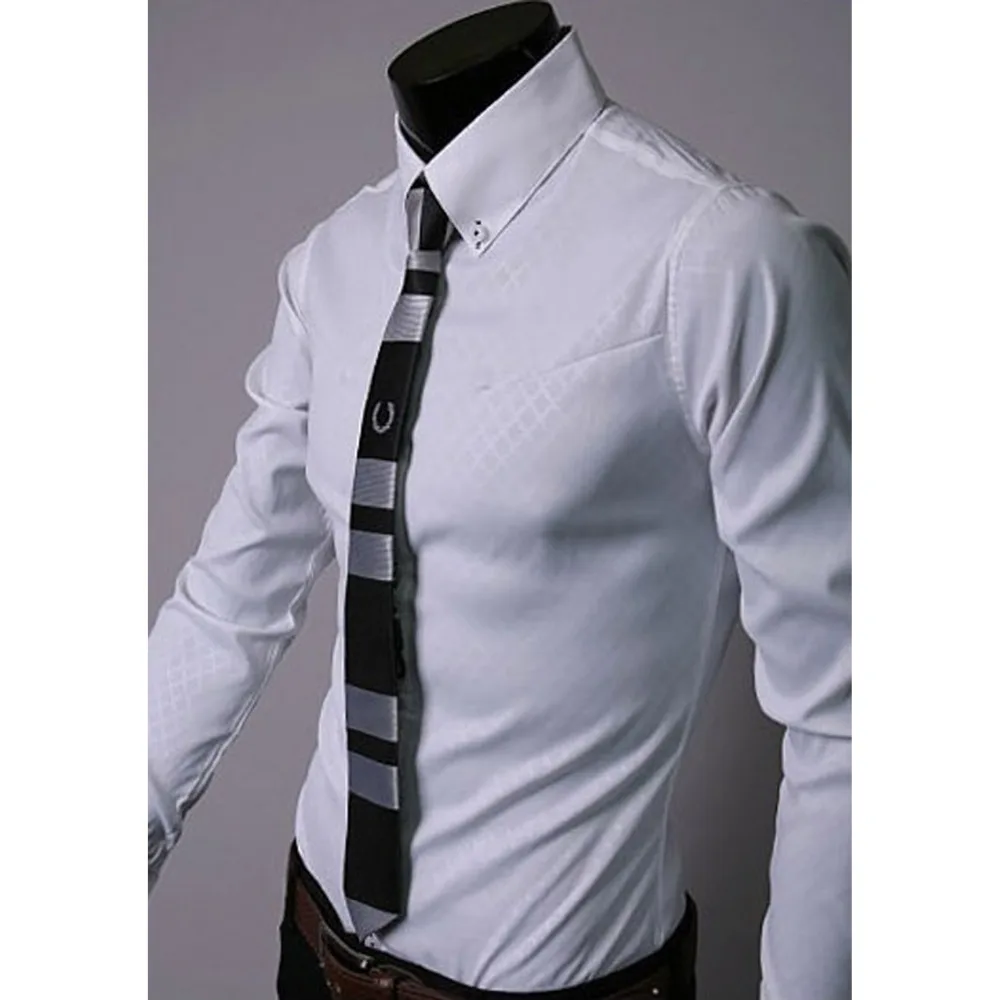 2018 новые Брендовые мужские рубашка Camisa социальной masculina повседневные Slim Fit