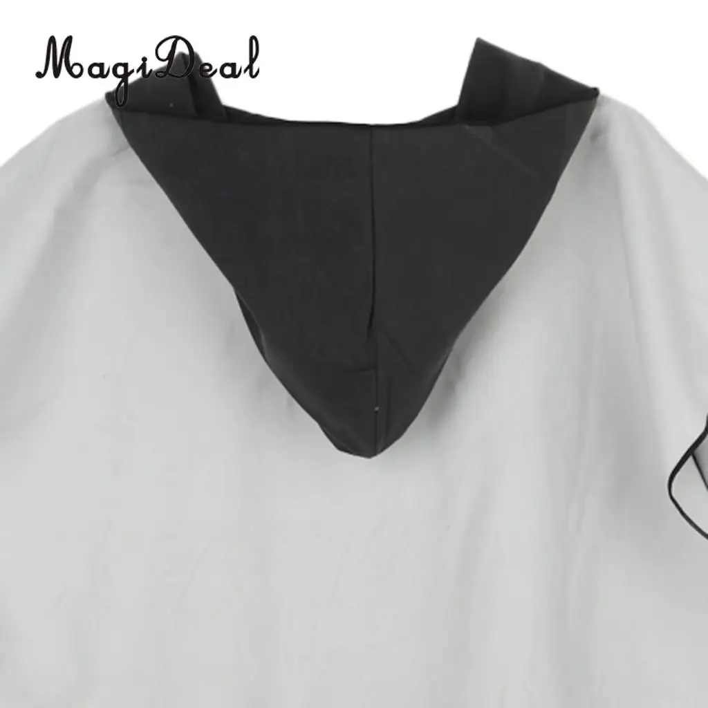 MagiDeal Surf Beach Wetsuit Changing Towel Poncho Robe & Hood, Pocket, Mesh Bag for Surfer, Swimmer, Diver - One Size Fits All