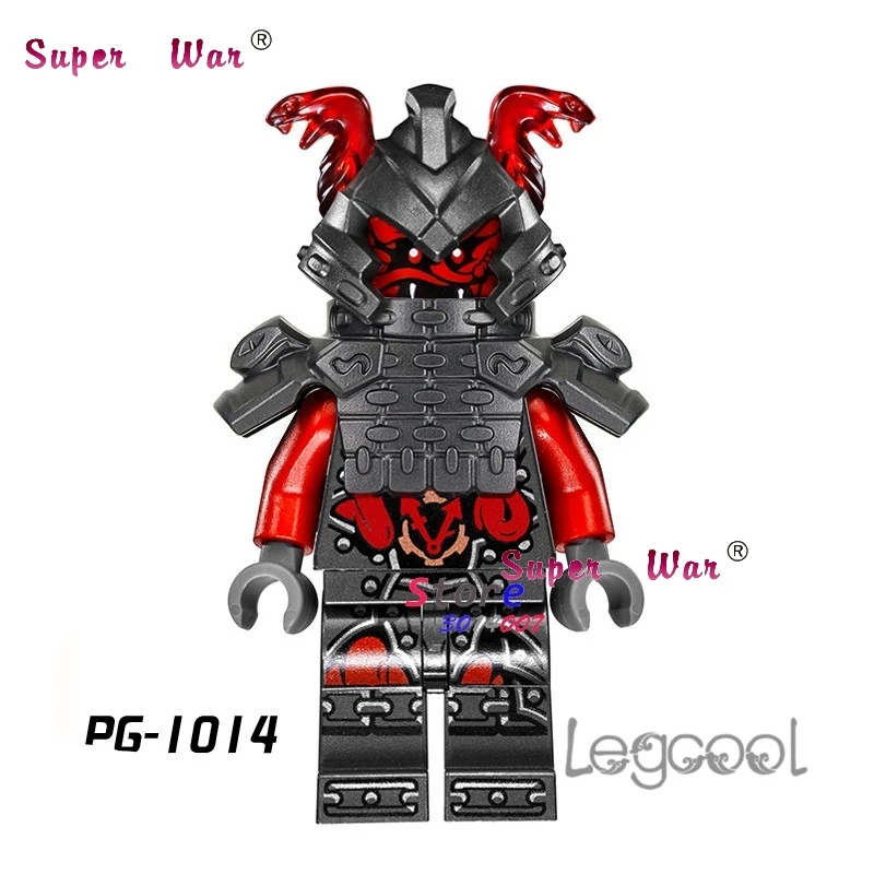 

1PCS model building blocks action DC superheroes Snake Sensei Collection diy toys for children gift hobby